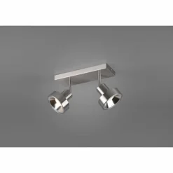 Luminaires Trio Éclairage Led|Spot Trio Leon LED Nickel mat, 2 lumières