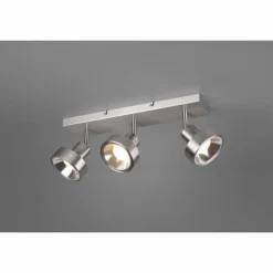 Luminaires Trio Spots Et Projecteurs|Spot Trio Leon LED Nickel mat, 3 lumières