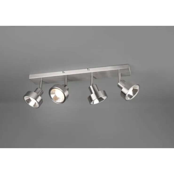Luminaires Trio Éclairage Led|Spot Trio Leon LED Nickel mat, 4 lumières