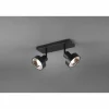 Luminaires Trio Spots Et Projecteurs|Spot Trio Leon LED Noir, 2 lumières