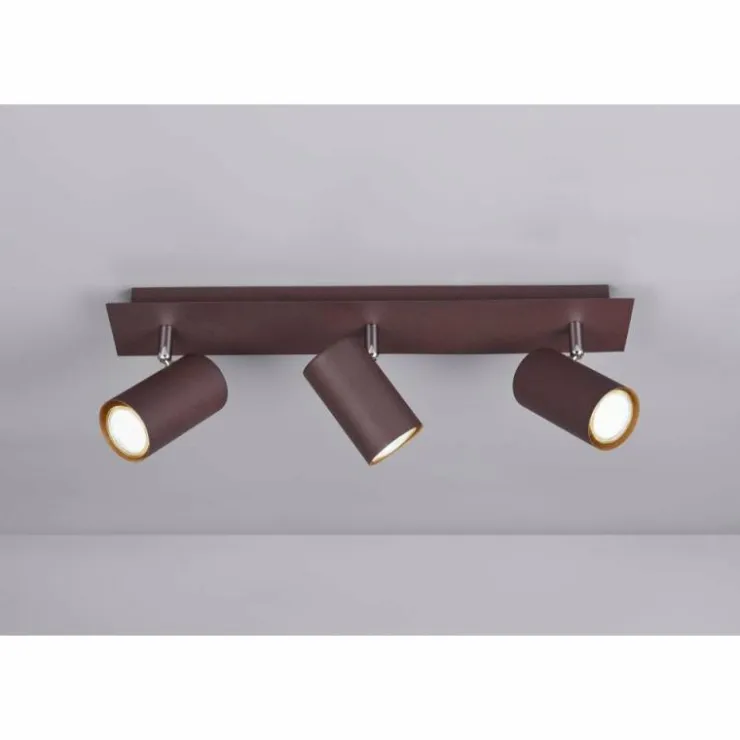 Luminaires Trio Spots Et Projecteurs|Spot Trio Leuchten MARLEY Rouille, 3 lumières