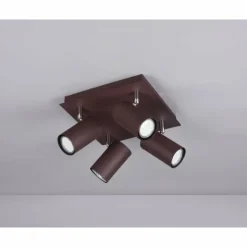 Luminaires Trio Spots Et Projecteurs|Spot Trio Leuchten MARLEY Rouille, 4 lumières