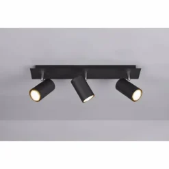 Luminaires Trio Spots Et Projecteurs|Spot Trio Leuchten MARLEY Noir, 3 lumières