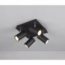 Luminaires Trio Spots Et Projecteurs|Spot Trio Leuchten MARLEY Noir, 4 lumières