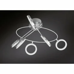 Luminaires Wofi Éclairage Led|Spot Wofi SCARLETT LED Nickel mat, 6 lumières