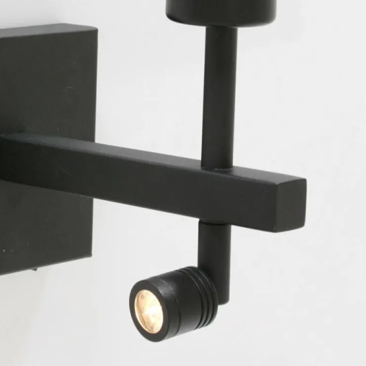 Luminaires Steinhauer Éclairage Led|Stang Applique murale LED Noir, 2 lumières