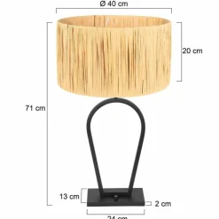 Luminaires Steinhauer Lampes À Poser|Stang Lampe à poser Noir, 1 lumière