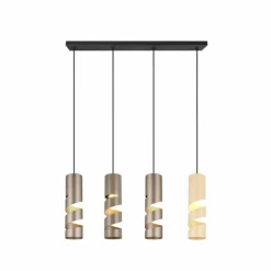 Luminaires Trio Suspensions|Stream Suspension Multicolore, 4 lumières