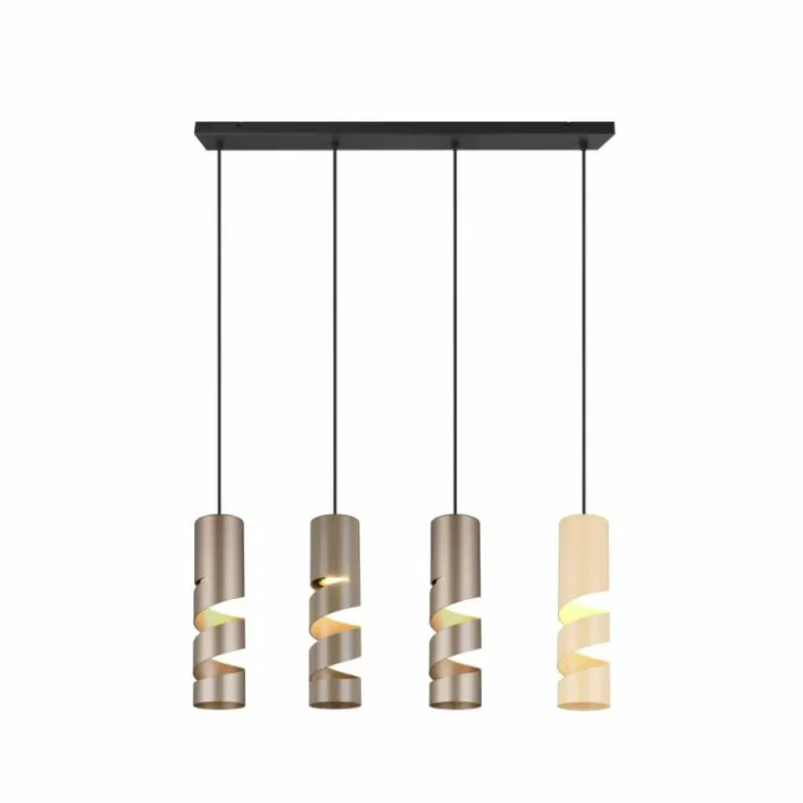 Luminaires Trio Suspensions|Stream Suspension Multicolore, 4 lumières