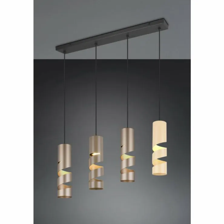 Luminaires Trio Suspensions|Stream Suspension Multicolore, 4 lumières