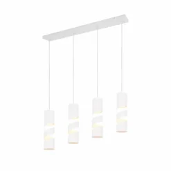 Luminaires Trio Suspensions|Stream Suspension Blanc, 4 lumières
