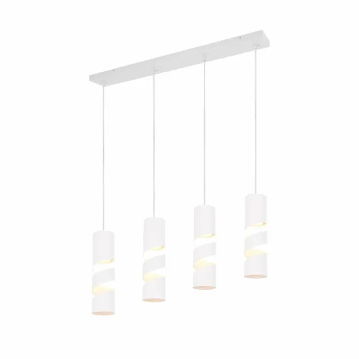 Luminaires Trio Suspensions|Stream Suspension Blanc, 4 lumières