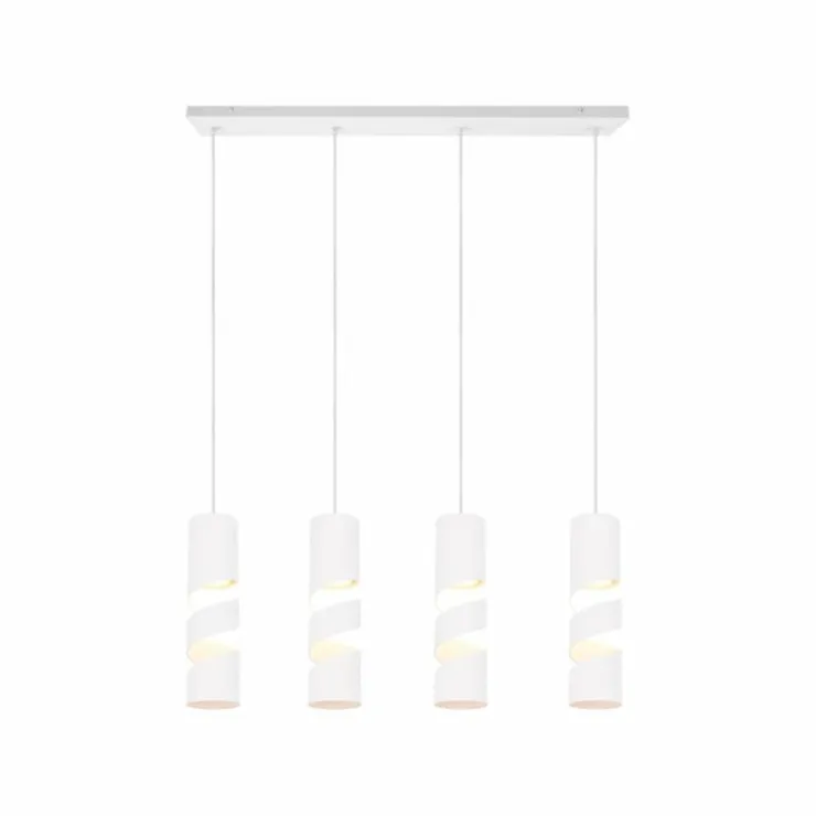 Luminaires Trio Suspensions|Stream Suspension Blanc, 4 lumières