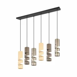 Luminaires Trio Suspensions|Stream Suspension Multicolore, 6 lumières
