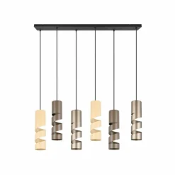 Luminaires Trio Suspensions|Stream Suspension Multicolore, 6 lumières