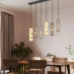 Luminaires Trio Suspensions|Stream Suspension Multicolore, 6 lumières