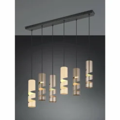 Luminaires Trio Suspensions|Stream Suspension Multicolore, 6 lumières