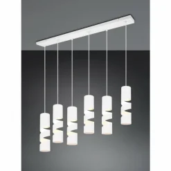 Luminaires Trio Suspensions|Stream Suspension Blanc, 6 lumières