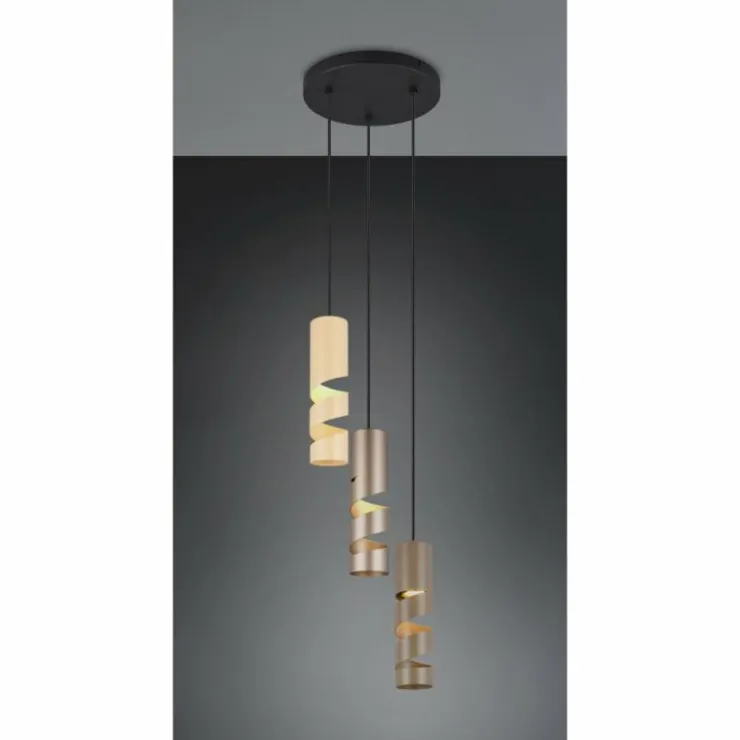 Luminaires Trio Suspensions|Stream Suspension Multicolore, 3 lumières