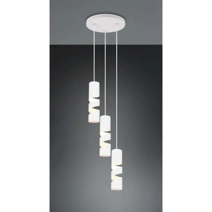Luminaires Trio Suspensions|Stream Suspension Blanc, 3 lumières