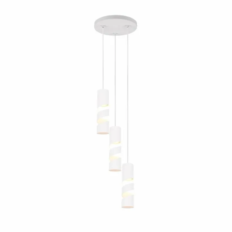 Luminaires Trio Suspensions|Stream Suspension Blanc, 3 lumières