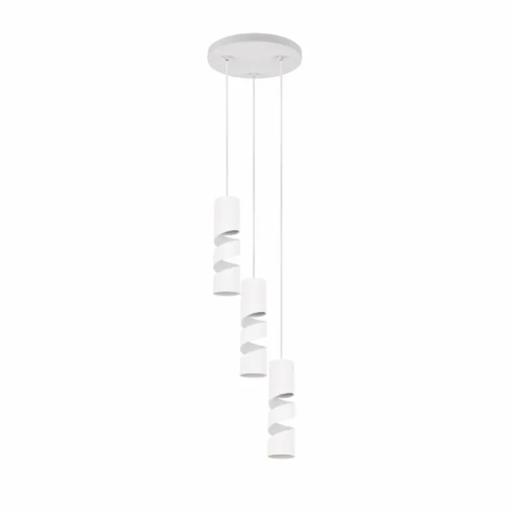 Luminaires Trio Suspensions|Stream Suspension Blanc, 3 lumières
