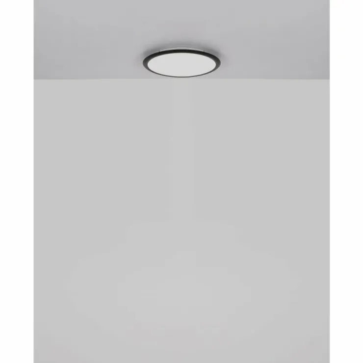 Luminaires Globo Lighting Éclairage Led|Suna Plafonnier LED Noir, 1 lumière, Télécommandes