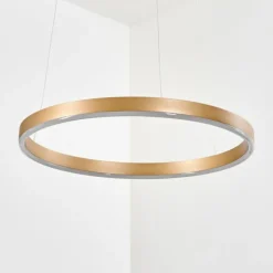hofstein Suspensions|Suspension Barril LED Laiton, 1 lumière