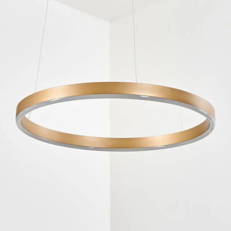 hofstein Suspensions|Suspension Barril LED Laiton, 1 lumière