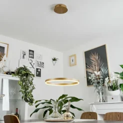 hofstein Suspensions|Suspension Barril LED Laiton, 1 lumière