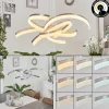 hofstein Éclairage Led|Suspension Vignats LED Nickel mat, 4 lumières