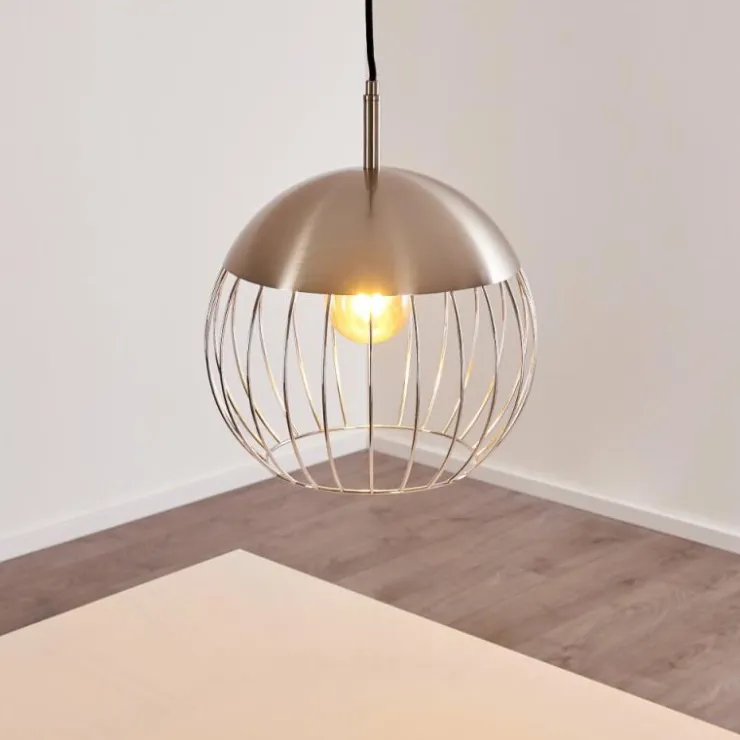hofstein Suspensions|Suspension Agiez Nickel mat, 1 lumière