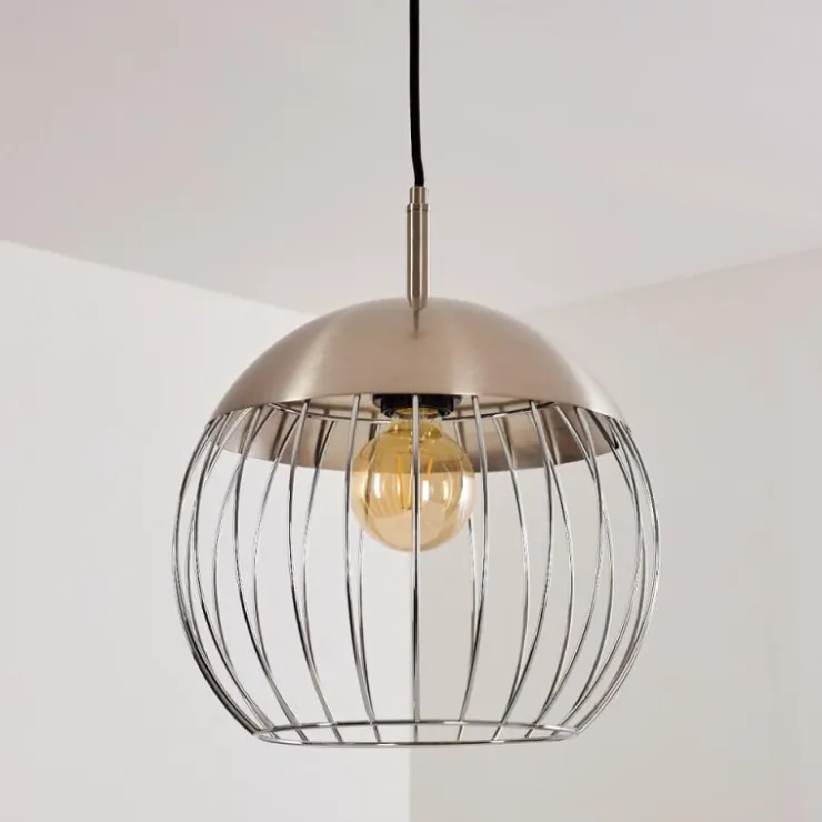 hofstein Suspensions|Suspension Agiez Nickel mat, 1 lumière