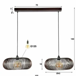 hofstein Suspensions|Suspension Agueda, 2 lumières