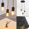 hofstein Suspensions|Suspension Ajaccio Noir, 3 lumières