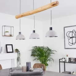 hofstein Suspensions|Suspension Ambri Nickel mat, 3 lumières