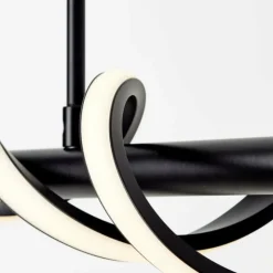 Luminaires Brilliant Éclairage Led|Suspension Brilliant Amalie LED Noir, 1 lumière
