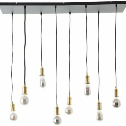 Luminaires Brilliant Suspensions|Suspension Brilliant Darcia Noir, 8 lumières