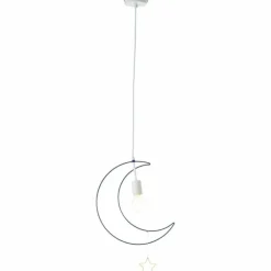 Luminaires Brilliant Suspensions|Suspension Brilliant Ezra Bleu, Blanc, 1 lumière