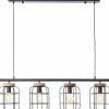 Luminaires Brilliant Suspensions|Suspension Brilliant Gwen Noir, 4 lumières