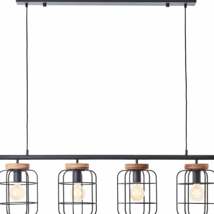 Luminaires Brilliant Suspensions|Suspension Brilliant Gwen Noir, 4 lumières