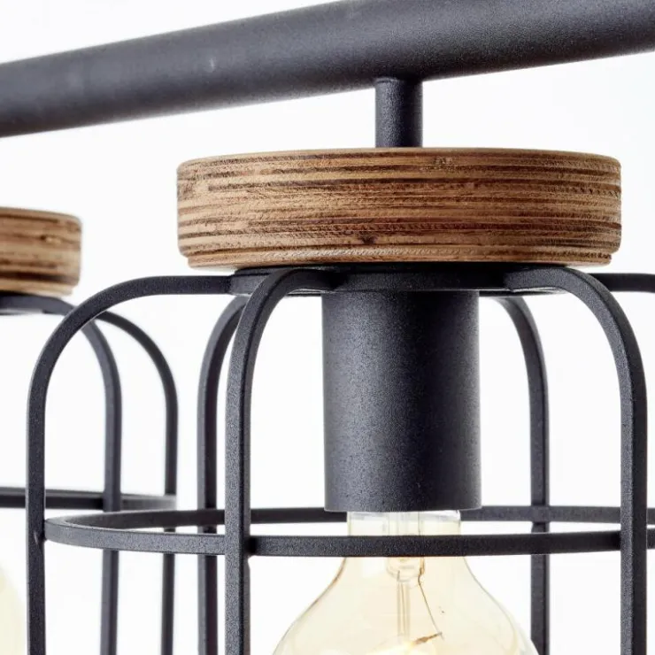 Luminaires Brilliant Suspensions|Suspension Brilliant Gwen Noir, 4 lumières
