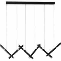 Luminaires Brilliant Éclairage Led|Suspension Brilliant Lagano LED Noir, 1 lumière