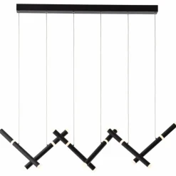 Luminaires Brilliant Éclairage Led|Suspension Brilliant Lagano LED Noir, 1 lumière