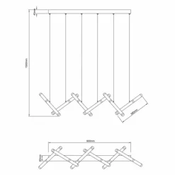 Luminaires Brilliant Éclairage Led|Suspension Brilliant Lagano LED Noir, 1 lumière