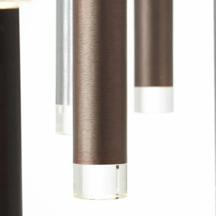 Luminaires Brilliant Éclairage Led|Suspension Brilliant Living Cembalo LED Brun, 16 lumières