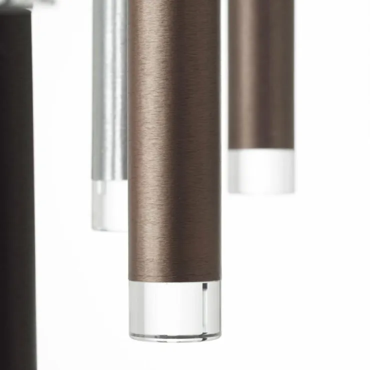 Luminaires Brilliant Éclairage Led|Suspension Brilliant Living Cembalo LED Brun, 16 lumières