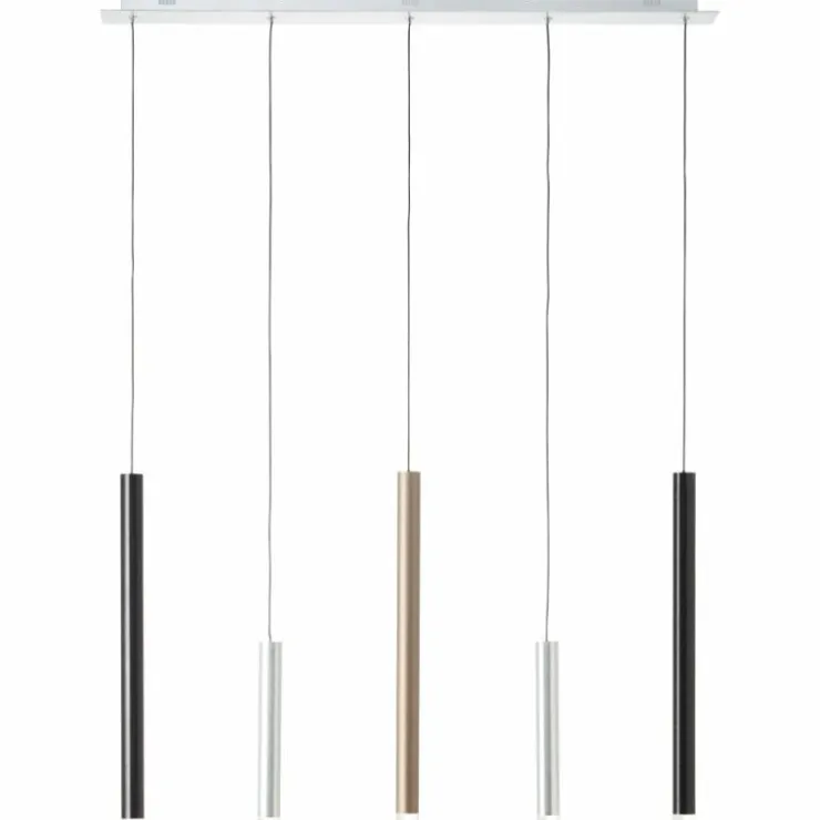 Luminaires Brilliant Éclairage Led|Suspension Brilliant Living Cembalo LED Aluminium, 5 lumières