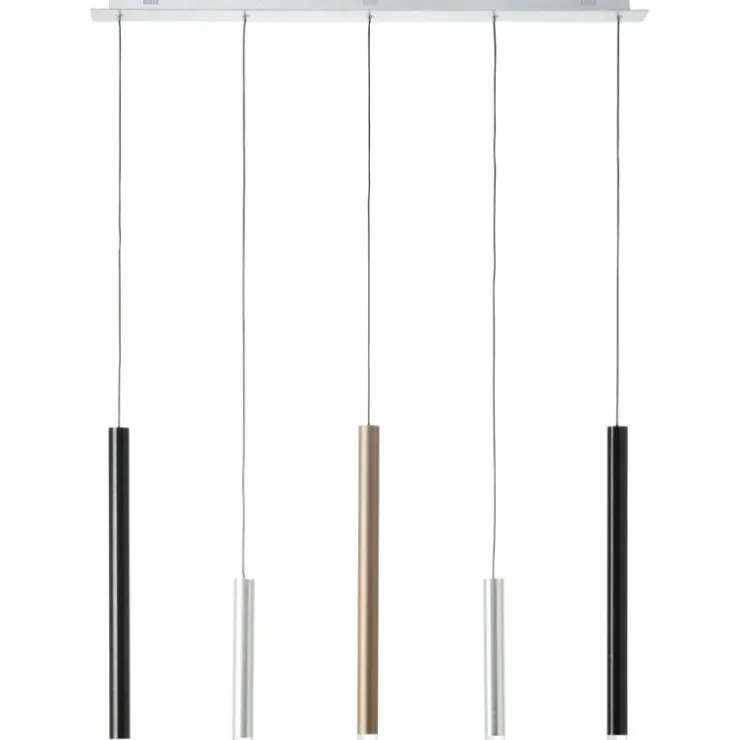 Luminaires Brilliant Éclairage Led|Suspension Brilliant Living Cembalo LED Aluminium, 5 lumières