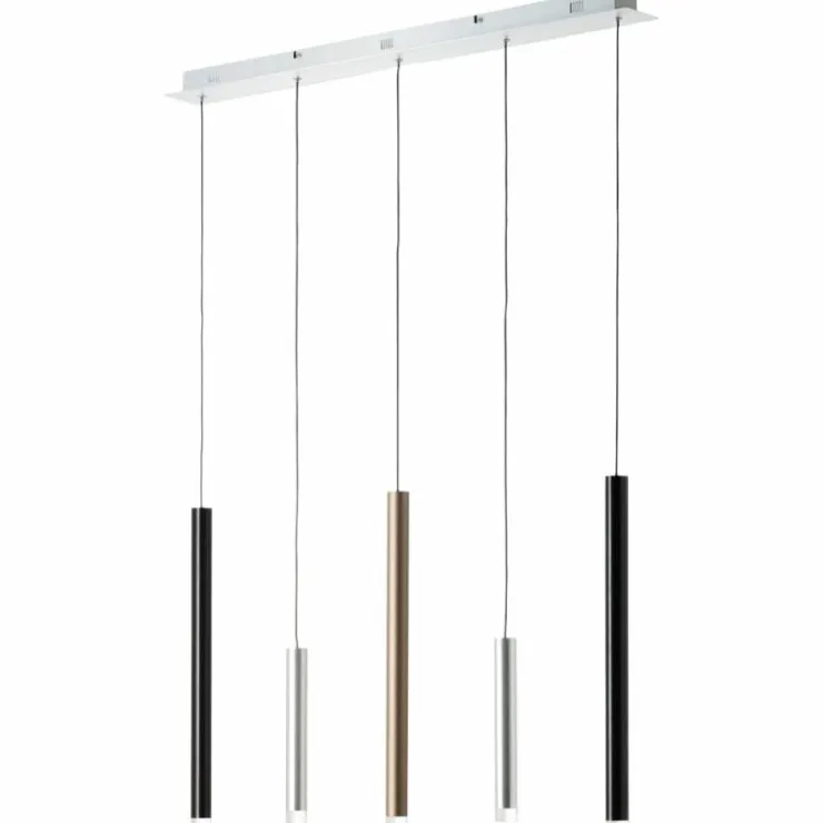 Luminaires Brilliant Éclairage Led|Suspension Brilliant Living Cembalo LED Aluminium, 5 lumières